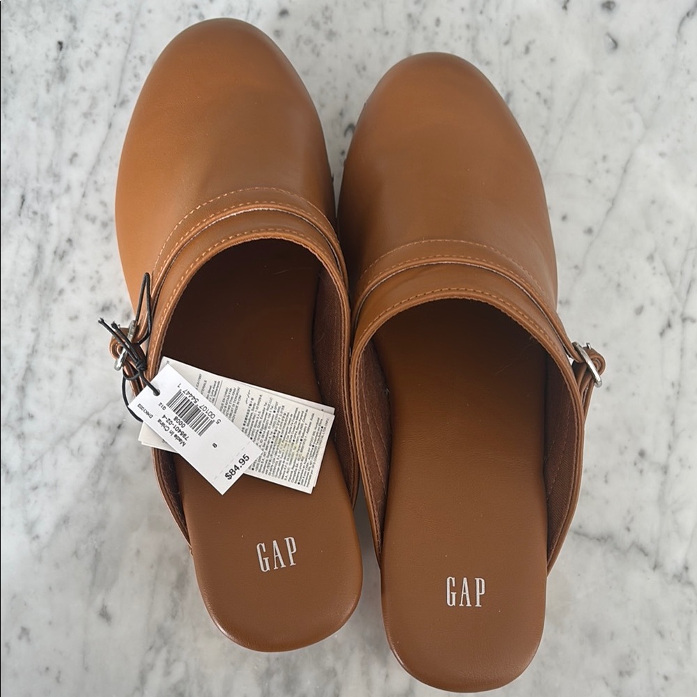 SOLD GAP Brown Leather Mules